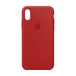 Клип-кейс (накладка) Apple Silicone Case закрытый для Apple iPhone Xs Max силикон, красный