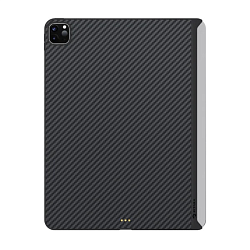 Клип-кейс (накладка) Pitaka MagEZ Case 2 для Apple iPad Pro 11" (2020 /  2021 / 2022) кевлар (арамид), чёрно-серый (полоска)