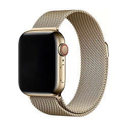 Браслет Apple Milanese Loop для Apple Watch 38 / 40 / 41 / 42mm сталь Gold