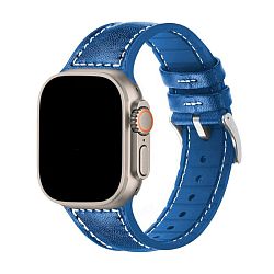 Ремешок для Apple Watch 38 / 40 / 41 / 42mm кожа синий