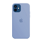 Клип-кейс (накладка) Silicone Case для Apple iPhone 12 / 12 Pro силикон, серо-лавандовый