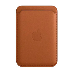 Кардхолдер Leather Wallet with Magsafe для Apple iPhone искусственная кожа, коричневый