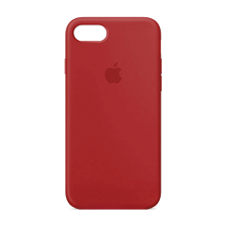 Клип-кейс (накладка) Apple Silicone Case закрытый для Apple iPhone 7 / 8 / SE 2020 / 2022 силикон, красный