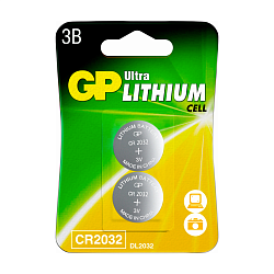 Батарейка GP Ultra Lithium DL CR 2032-2BL, 2шт 