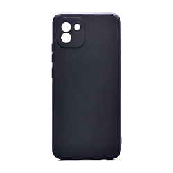 Клип-кейс (накладка) для Samsung Galaxy A03 силикон, чёрный