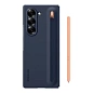 Клип-кейс (накладка) Samsung S Pen Case для Samsung Galaxy Z Fold 6 полиуретан, поликарбонат, синий - 5