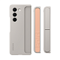 Клип-кейс (накладка) Samsung Standing Case with Strap для Samsung Galaxy Z Fold 5 силикон, полиуретан, песочный - 3