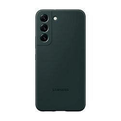 Клип-кейс (накладка) Samsung Silicone cover для Samsung Galaxy S22 поликарбонат, силикон, зелёный