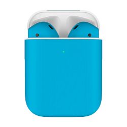 Беспроводные наушники Apple AirPods 2 с зарядным футляром голубой матовый (MV7N2)