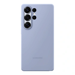 Клип-кейс (накладка) Samsung Silicone Case для Samsung Galaxy S25 Ultra силикон, поликарбонат, голубой