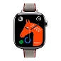 Умные часы Apple Watch Hermes Series 11 42mm GPS + Cellular Silver Titanium Case Gris Single Tour Meyer/Rouge Grenat Twill Jump Attelage Strap (with Orange Hermès Sport band) - 2