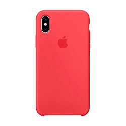 Клип-кейс (накладка) Apple Silicone Case для Apple iPhone Xs силикон, Red Raspberry