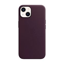 Клип-кейс (накладка) Apple Leather Case MagSafe для Apple iPhone 13 кожа, Dark Cherry