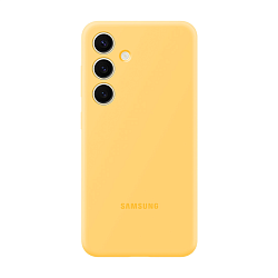 Клип-кейс (накладка) Samsung Silicone Case для Samsung Galaxy S24 поликарбонат, силикон, жёлтый