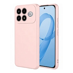 Клип-кейс (накладка) Silicone cover закрытый для Xiaomi Poco F8 Ultra 5G силикон, пудровый