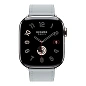 Умные часы Apple Watch Hermes Series 11 42mm GPS + Cellular Silver Titanium Case Bleu Glacier Single Tour Strap (with Orange Hermès Sport band) - 2