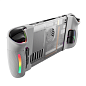 Задняя панель JSAUX Transparent Back Plate RGB/Vents для Steam Deck