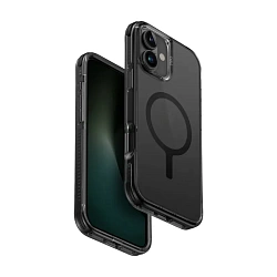 Клип-кейс (накладка) UNIQ Combat MagSafe для Apple iPhone 16 полиуретан, чёрный