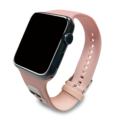 Ремешок CG Mobile Lagerfeld Karl Head для Apple Watch 44 / 45 / 46 / 49mm силикон розовый