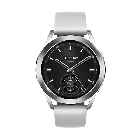 Умные часы Xiaomi Watch S3 серебристый (серебристый ремешок) - 2
