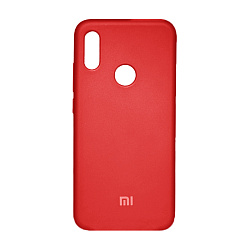 Клип-кейс (накладка) Silicone cover закрытый для Xiaomi Redmi Note 7 / Note 7 Pro / Note 7S силикон, красный