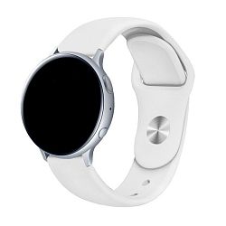 Спортивный ремешок для Samsung Watch 22mm силикон белый