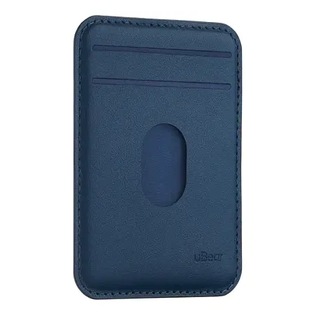 Кардхолдер uBear Split для Apple iPhone экокожа, синий - 3