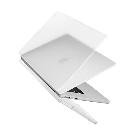 Клип-кейс (накладка) UNIQ Claro для Apple MacBook Air 15" (2023 - 2026) пластик, прозрачный матовый - 2