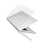 Клип-кейс (накладка) UNIQ Claro для Apple MacBook Air 15" (2023 - 2026) пластик, прозрачный матовый - 2