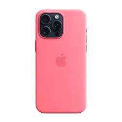 Клип-кейс (накладка) Silicone Case MagSafe для Apple iPhone 15 Pro Max силикон, розовый