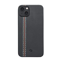 Клип-кейс (накладка) Pitaka Fusion Weaving MagEZ Case 3 для Apple iPhone 14 кевлар (арамид), "рапсодия"