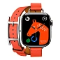 Умные часы Apple Watch Hermes Series 11 42mm GPS + Cellular Silver Titanium Case Orange Field Double Tour Hapi Attelage Strap (with Orange Hermès Sport band) - 2
