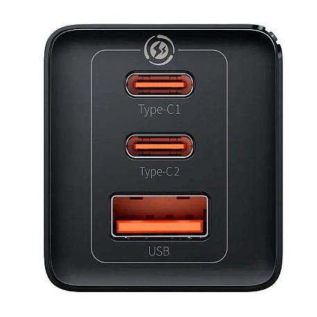 Сетевое зарядное устройство + кабель Type-C - Type-C Baseus GaN5 Pro Quick Charger 2C+U 65 Вт - 4