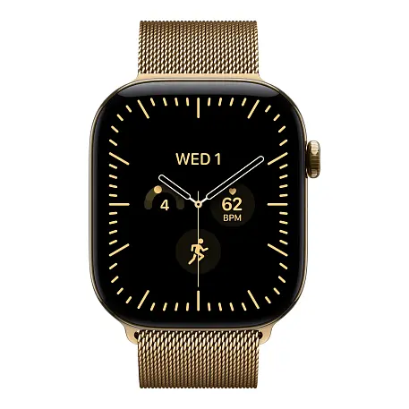 Умные часы Apple Watch Series 12 46mm GPS + Cellular Radiant Gold Titanium Case Radiant Gold Milanese Loop One Size - 2