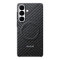 Клип-кейс (накладка) Samsung Carbon Magnet Case для Samsung Galaxy S26 Plus арамидное волкно, алюминий, поликарбонат, тёмно-серый - 2