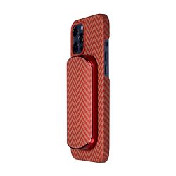 Док-станция Pitaka MagEZ Juice 2 + Power Bank (Беспроводная зарядка), красно-оранжевый (плетение "ёлочка")