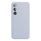 Клип-кейс (накладка) VLP Aster Case Magsafe для Samsung Galaxy S24 FE силикон, поликарбонат, серо-голубой
