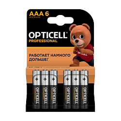 Батарейка Opticell Professional AAA LR03-6BL, 6шт
