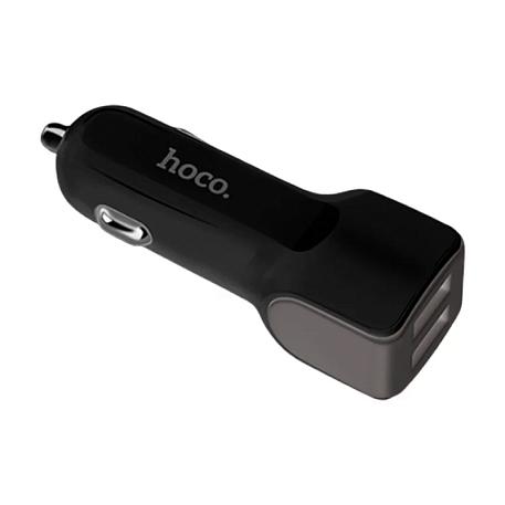 Автомобильное зарядное устройство + кабель Lightning Hoco Z23 12 Вт, чёрный - 2