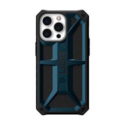 Клип-кейс (накладка) UAG Monarch для Apple iPhone 13 Pro поликарбонат, кожа, тёмно-синий