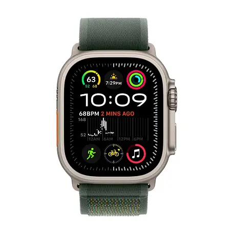 Умные часы Apple Watch Ultra 2 (2024) 49mm GPS + Cellular Natural Titanium Case Green Trail Loop M/L - 2