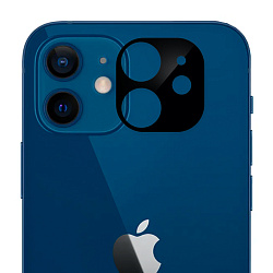 Защитное стекло на камеру для Apple iPhone 12 Mini, чёрный