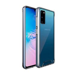 Клип-кейс (накладка) Space для Samsung Galaxy A02s полиуретан, поликарбонат, прозрачный