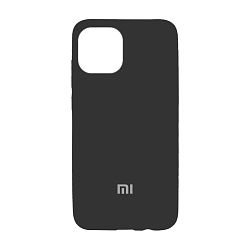 Клип-кейс (накладка) Silicone cover закрытый для Xiaomi Mi 11 Lite силикон, чёрный