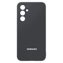 Клип-кейс (накладка) Silicone cover закрытый для Samsung Galaxy S24 FE силикон, чёрный