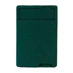 Кардхолдер Silicone Card Bag для смартфона универсальный силикон, тёмно-зелёный