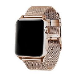 Браслет (застежка) Миланский сетчатый для Apple Watch 44 / 45 / 46 / 49mm сталь золотой