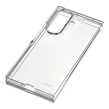 Клип-кейс (накладка) uBear View Case для Samsung Galaxy Z Fold 7 поликарбонат, прозрачный - 4