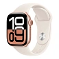 Умные часы Apple Watch Series 10 42mm GPS Rose Gold Aluminum Case Starlight Sport Band S/M