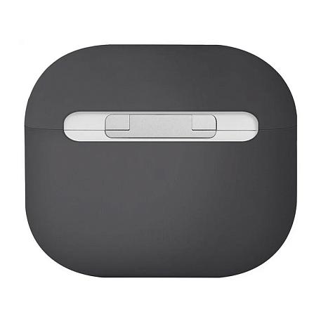 Кобура UNIQ Lino для Apple AirPods 3 поликарбонат, силикон, серый - 2